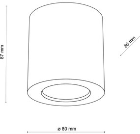 Bodové svietidlo EVE 1xGU10/10W/230V buk