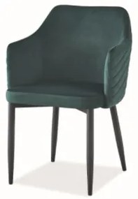 Jedálenská stolička ASTOR | Velvet Farba: Zelená / Bluvel 78