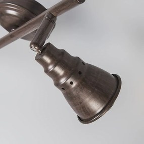 Stropné a nástenné bodové svetlo hrdzavohnedé otočné a naklápateľné - Coney 2