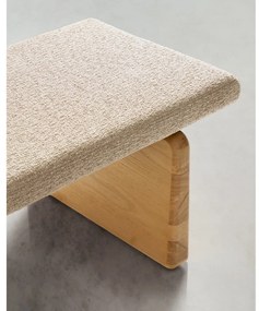 Béžová/v prírodnej farbe ženilková lavica Topaz – Kave Home