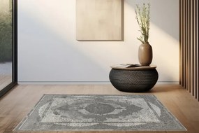 Koberec Allora Plus B826A ornament, sivý / strieborný