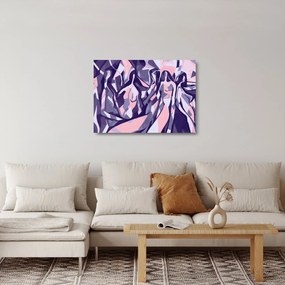 Sklenený obraz - Abstraktné ženy (70x50 cm)