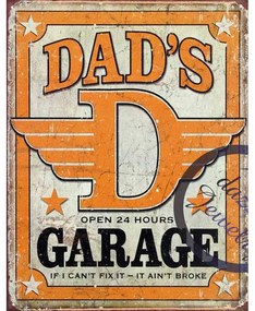 Ceduľa Dads Garage