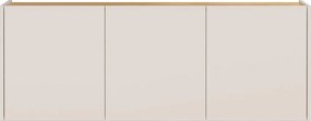 Krémová závesná skrinka v dekore duba 138x52x25 cm Libbiano – Germania