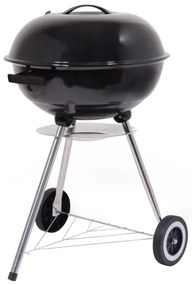 Prenosný gril na drevené uhlie čierna