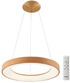 Azzardo AZ5010 - LED Stmievateľný luster na lanku SANTANA LED/50W/230V hnedá + DO
