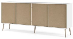 Biela komoda Tvilum Oslo, 196 x 82 cm