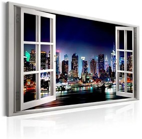 Obraz - Window: View of New York Veľkosť: 120x80, Verzia: Na talianskom plátne