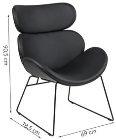 Kreslo Berlin čierne