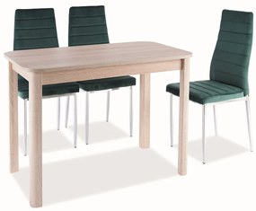 Rozkladací jedálenský stôl 120-160 cm Daniel (dub sonoma + dub sonoma) (pre 4 až 6 osôb). Vlastná spoľahlivá doprava až k Vám domov. 1050101