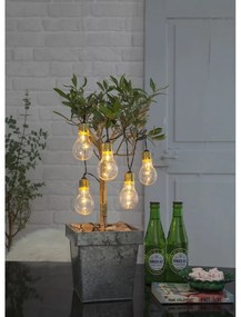 Biela svetelná LED reťaz Star Trading Bulbs In Love, dĺžka 1 m