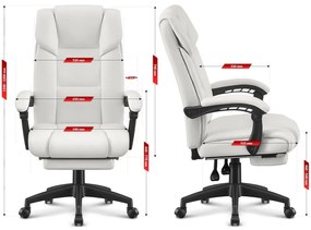 Kancelárske kreslo HC-1029 Brown s opierkou nôh