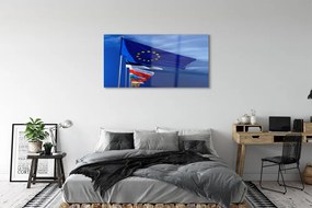 Obraz plexi Rôzne vlajky 125x50 cm