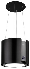 Klarstein Skyfall, digestor, 45 cm, ostrovčekový, 402 m³/h, LED, nehrdzavejúca oceľ, čierny