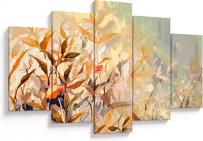 Obraz - Maľované rastliny (150x105 cm)