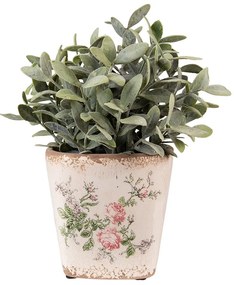 Keramický obal na kvetináč s ružami Rossia S - 13*13*12 cm