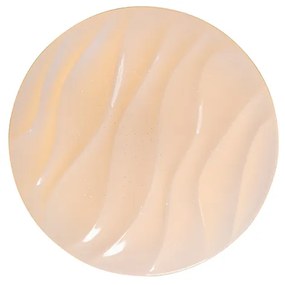 Stropné svietidlo biele 38 cm vrátane LED s diaľkovým ovládaním - Damla