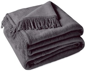 BAVLNENÁ DEKA COTTON CLOUD 150X200 CM SIVÁ