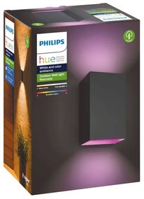 Philips 17464/30/P7 - LED RGB Vonkajšie svietidlo Hue RESONATE 2xLED/8W/230V IP44