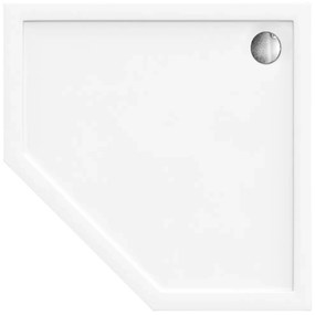 Rea Diamond - akrylátová sprchová vanička 80 x 80 x 5 cm + sifón, biela, REA-K8544