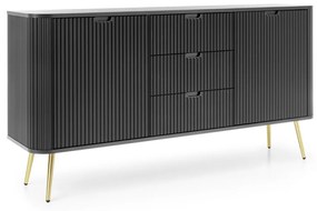 Komoda Zova (KSZ168), čierna