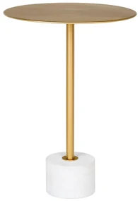 Kovový okrúhly odkladací stolík ø 41 cm Lecco – House Nordic