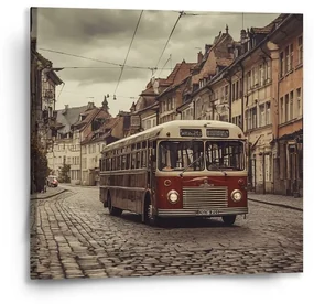 Sablio Obraz Historický autobus - 50x50 cm