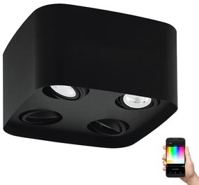 Eglo 99675 - LED RGBW Stmievateľné bodové svietidlo CAMINALES-Z 4xGU10/5W/230V