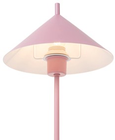 Dizajnová stolná lampa ružová - Triangolo