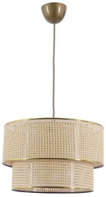 Závěsný lustr Hazeran ecru/bílý