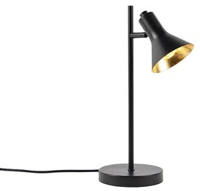 Moderná stolná lampa čierna so zlatom 1-svetlo - Magno