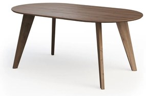 Jedálenský stôl s doskou v dekore orechového dreva v prírodnej farbe 100x180 cm Lago – TemaHome