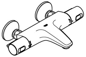 GROHE 1022162432 - Termostatická vaňová batéria PRECISION TREND DN 15 čierna