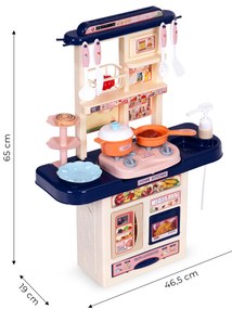 Detská kuchynka LED zvuky drez 10 príslušenstvo