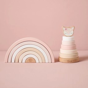 Bieco - Skladacia drevená dúha - jelenček Ella