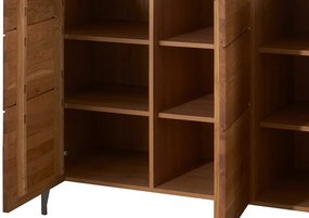 Vitrína s barem Latina 48 z masivu 126 cm dub medový