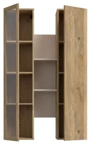 Nástenná polica INAR dub/béžová