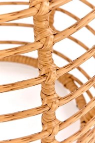 ZÁHRADNÝ RATANOVÝ STOLÍK HANES SO SKLOM 56 cm