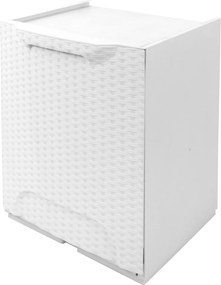 ARTPLAST RATTAN R34-1FRW Skladací kôš 34x29x47 cm, biely