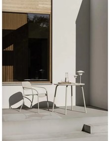 Blomus Záhradná stolička s podrúčkami YUA svetlo šedá 1