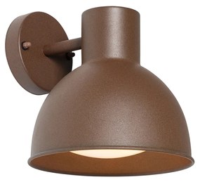 Priemyselná vonkajšia nástenná lampa hrdzavohnedá okrúhla IP44 - Natas