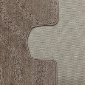 DY Kúpeľňová sada koberčekov s výrezom Symphony Fungi Grey