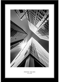 Čierny nástenný rámček Styler Floryda, 24 x 33 cm