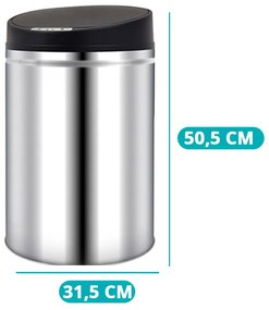 Bezdotykový odpadkový kôš, s rôznym objemom, 30 L