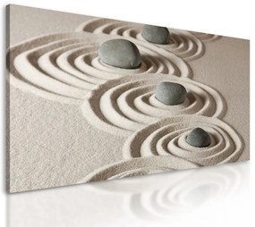 Obraz plážové zátišie s Zen kameňmi