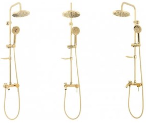 REA-P7006 - Sprchová súprava s batériou LUIS zlatá