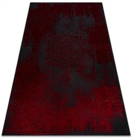 Moderný koberec VINCI 1516 Rozeta vintage - Štrukturálny Červená Veľkosť: 180x270 cm