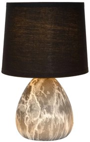 Lucide 47508/81/30 MARMO - Stolná lampa - priemer 16 cm - 1xE14 - čierna
