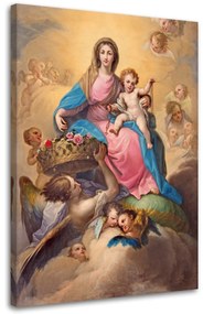 Obraz na plátně RELIGIÓZNÍ Panna Marie s dítětem - 60x90 cm