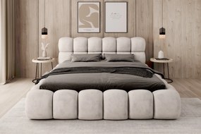 ČALÚNENÁ POSTEĽ ASHLEY 200x200 APHRODITE 01 IVORY